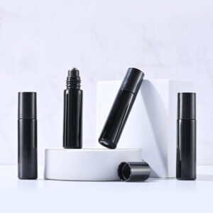 Raw material black roller ball bottle  10ml